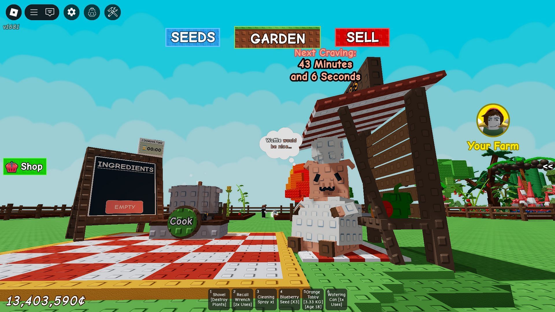 Chris P, the Cooking Event NPC (Image via Roblox)